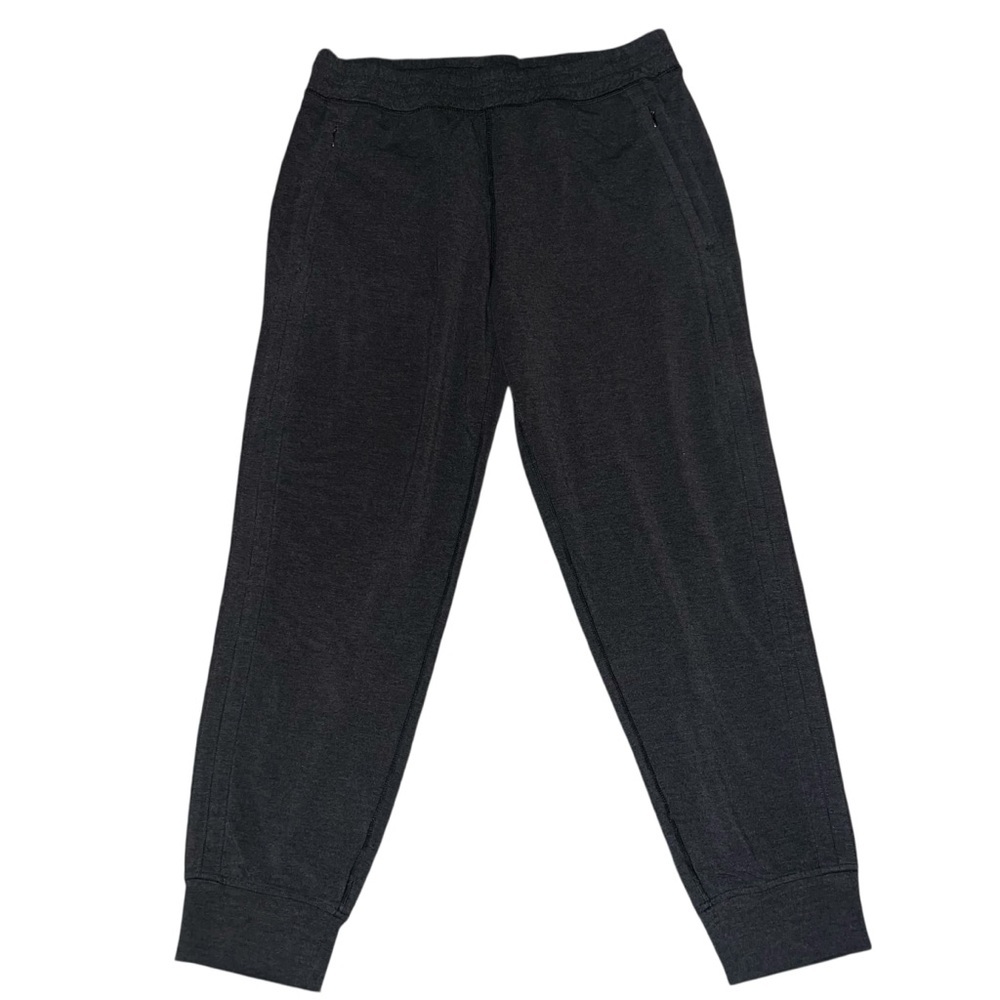EUC Lululemon Knit Charcoal Grey Jogger Pants High Rise Size 10 Athleisure